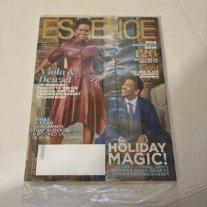 ESSENCE MAGAZINE-DECEMBER 2016-VIOLA & DENZEL-VINTAGE-NEW